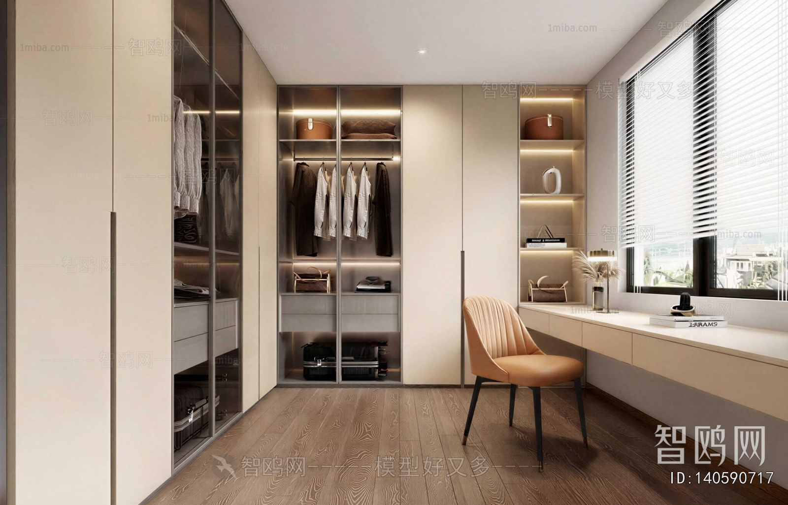 Modern Clothes Storage Area