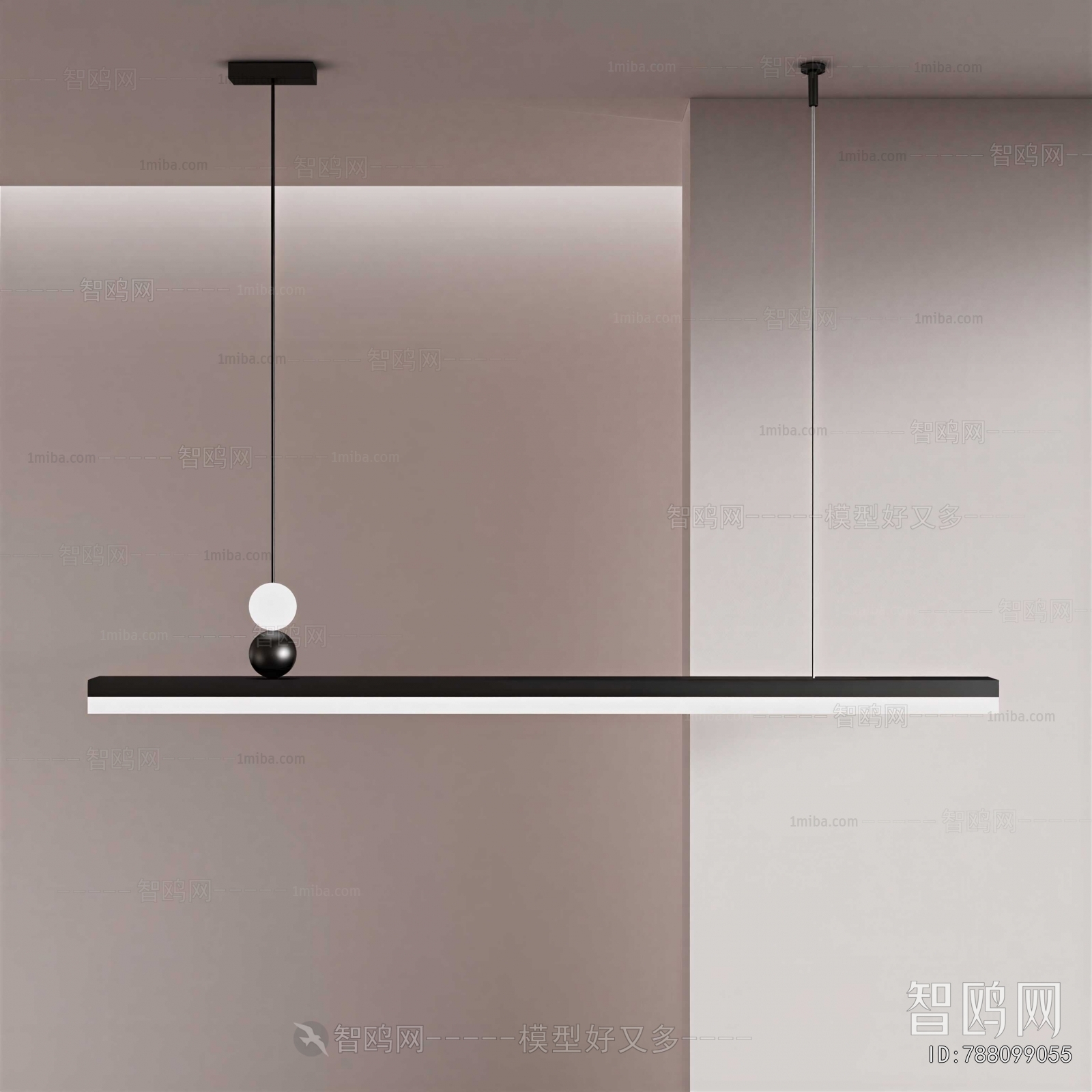 Modern Long Chandelier