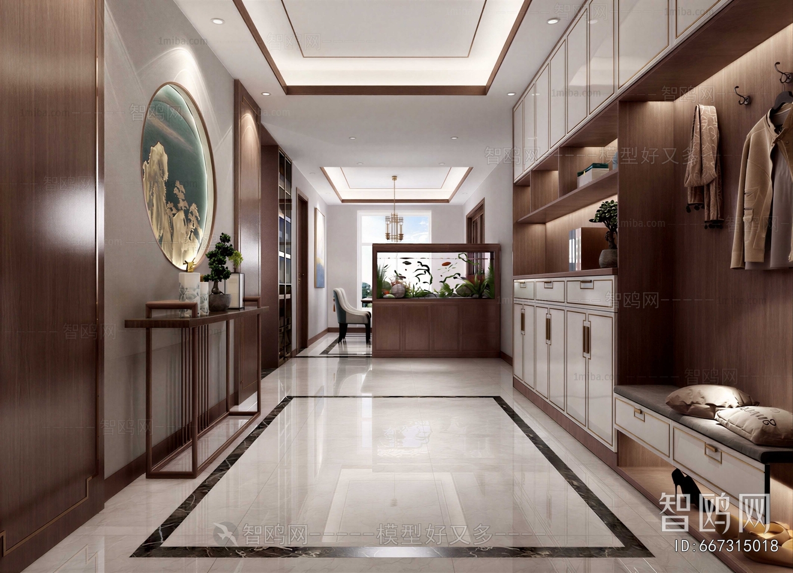 New Chinese Style Hallway