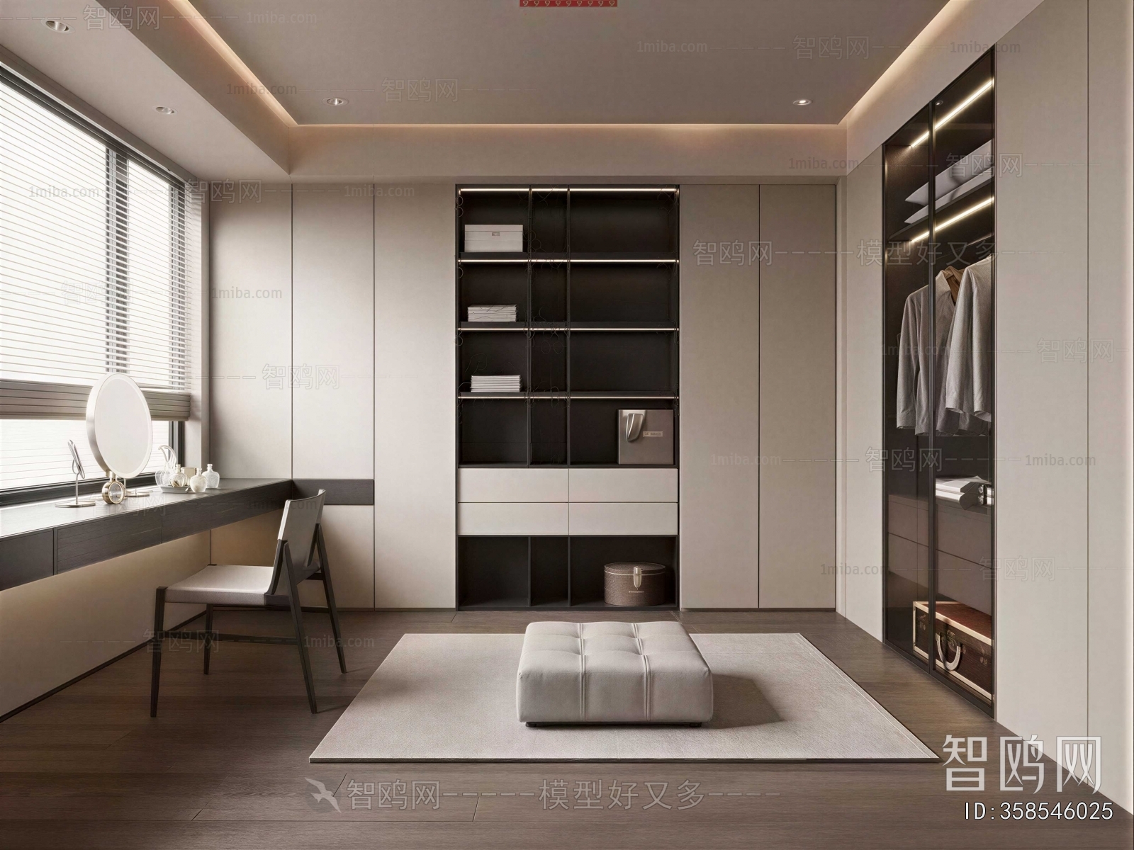 Modern Clothes Storage Area