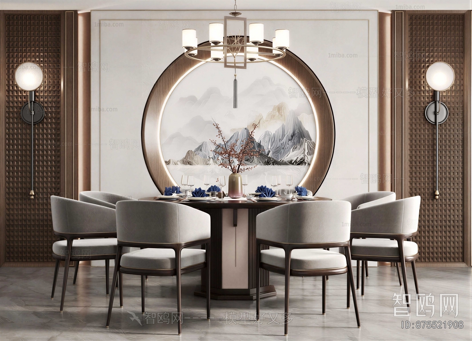 New Chinese Style Dining Table And Chairs