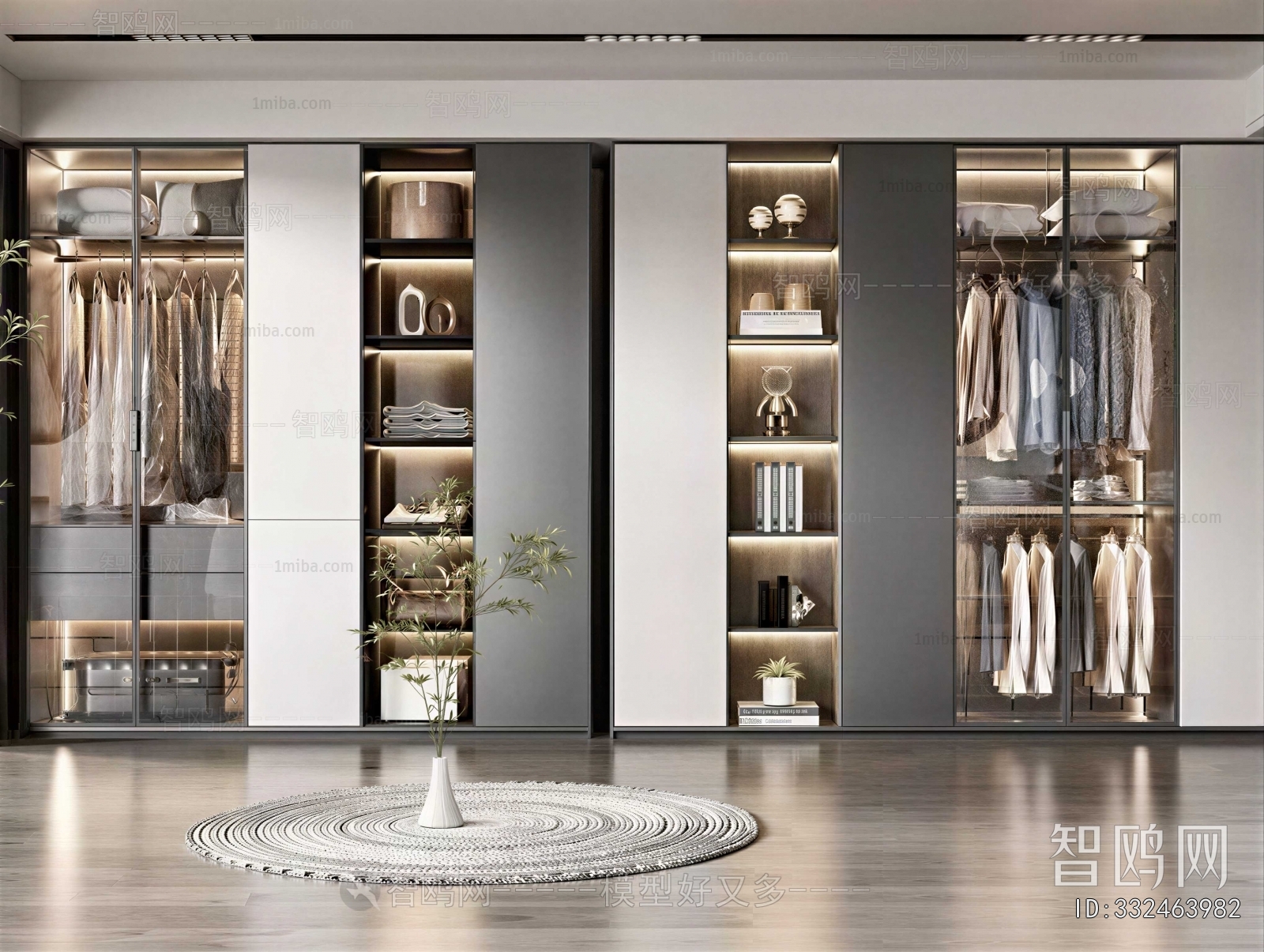 Modern Clothes Storage Area