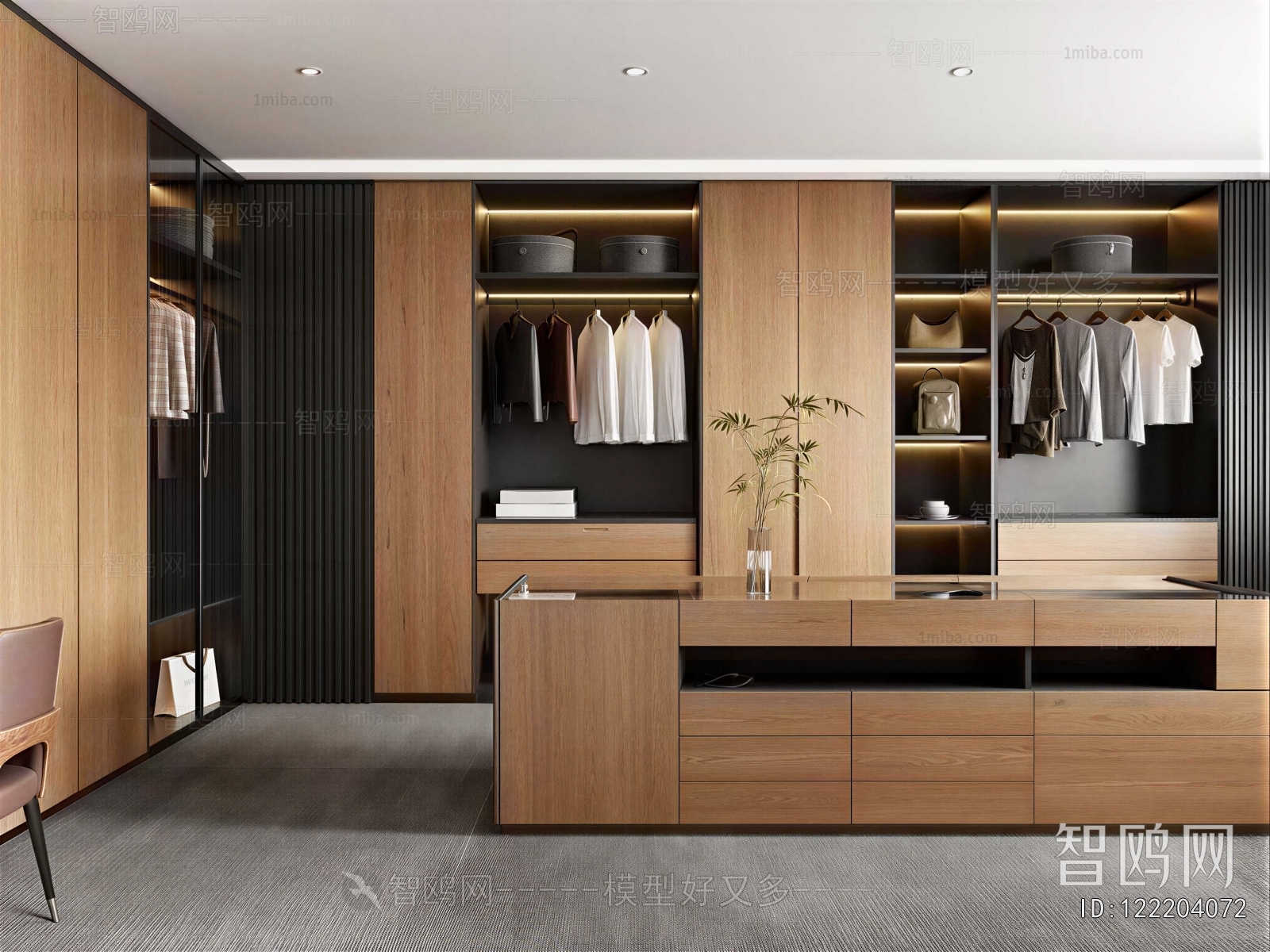 Modern Clothes Storage Area