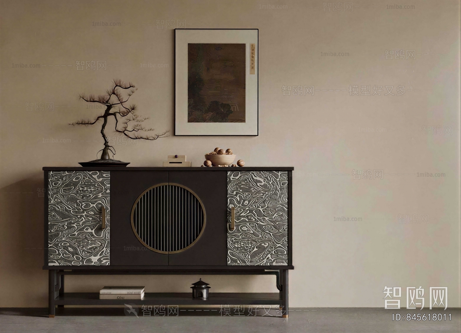 New Chinese Style Entrance Cabinet