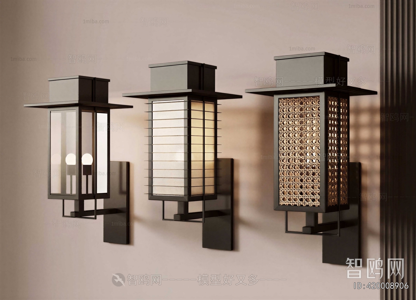 New Chinese Style Wall Lamp