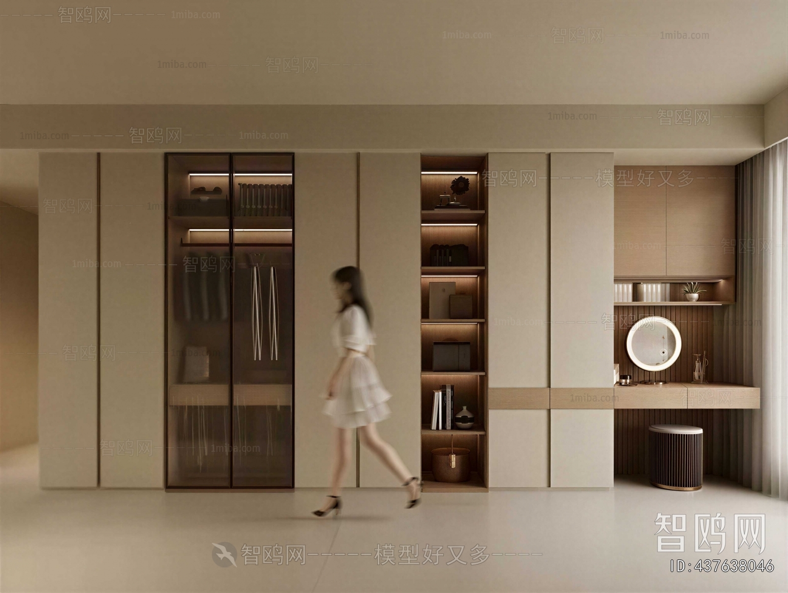 Modern Clothes Storage Area