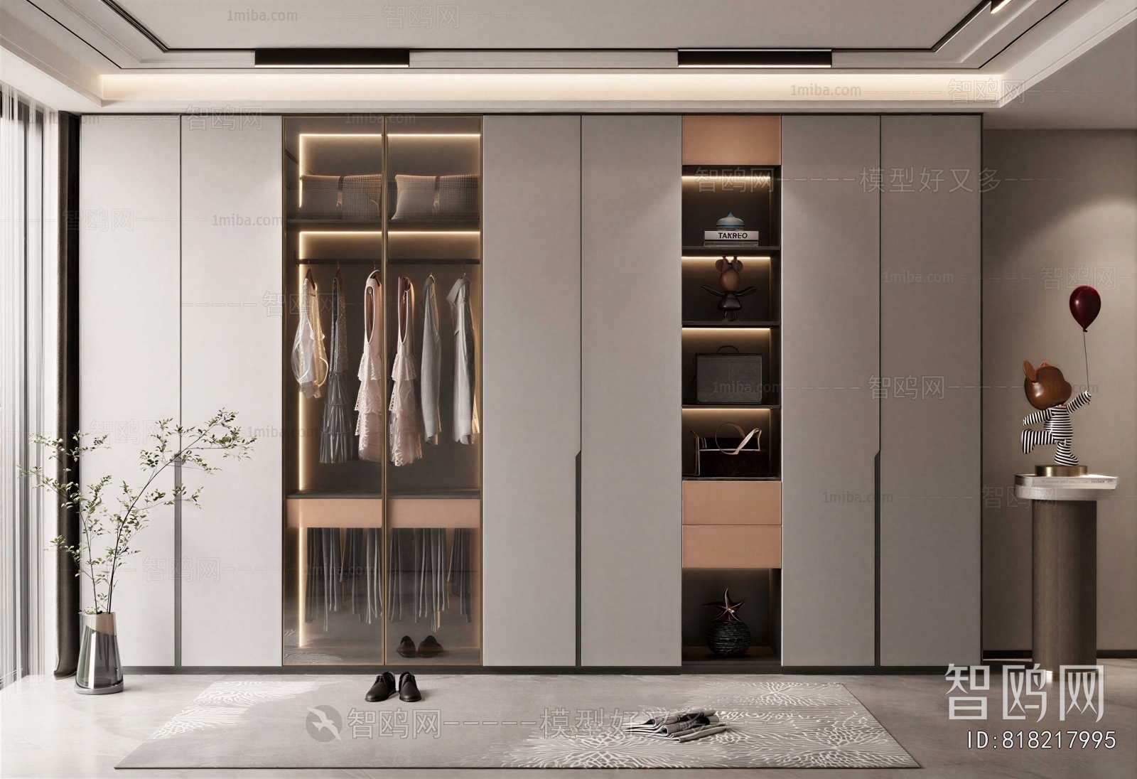 Modern Clothes Storage Area