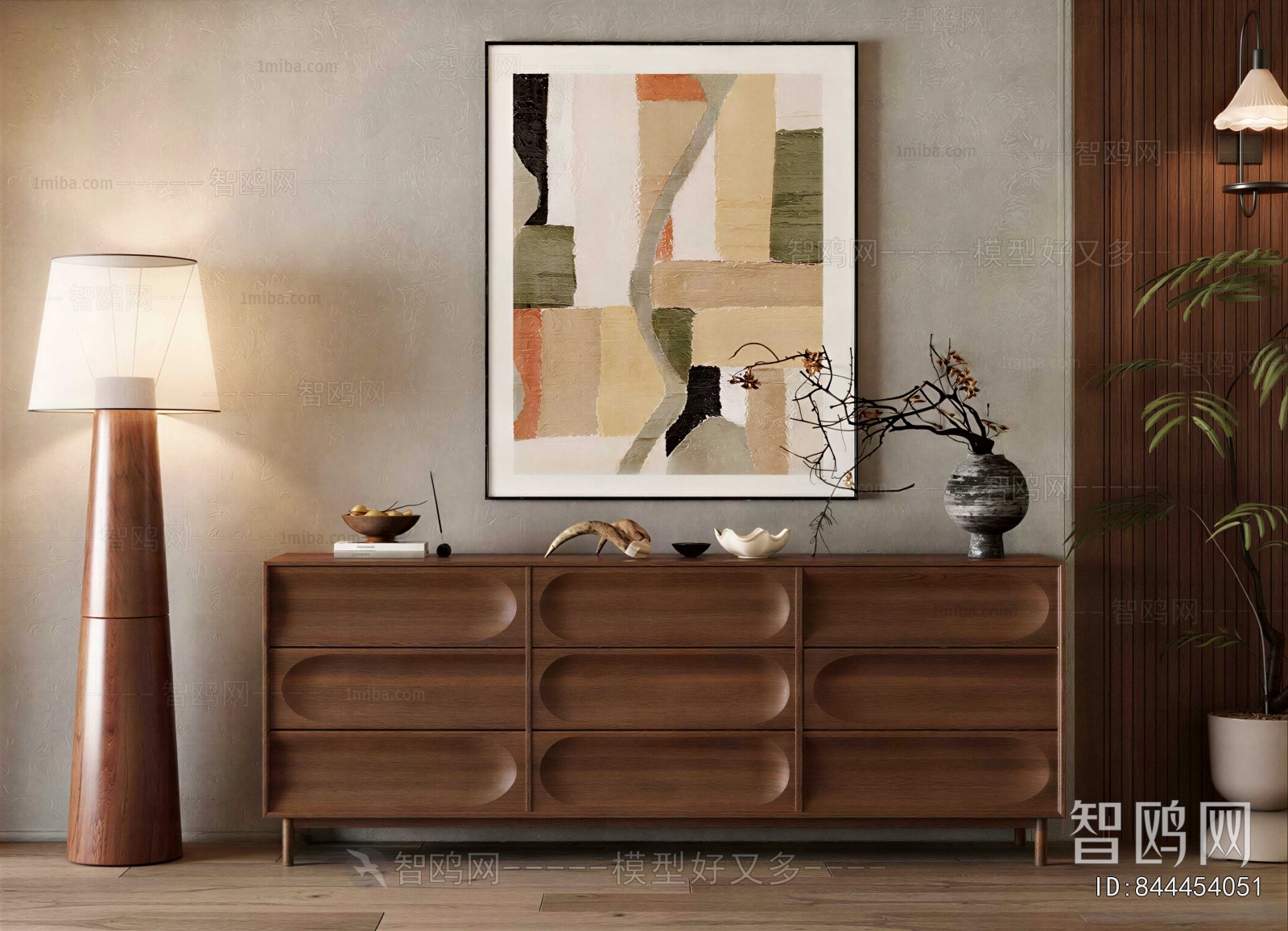 Wabi-sabi Style Entrance Cabinet