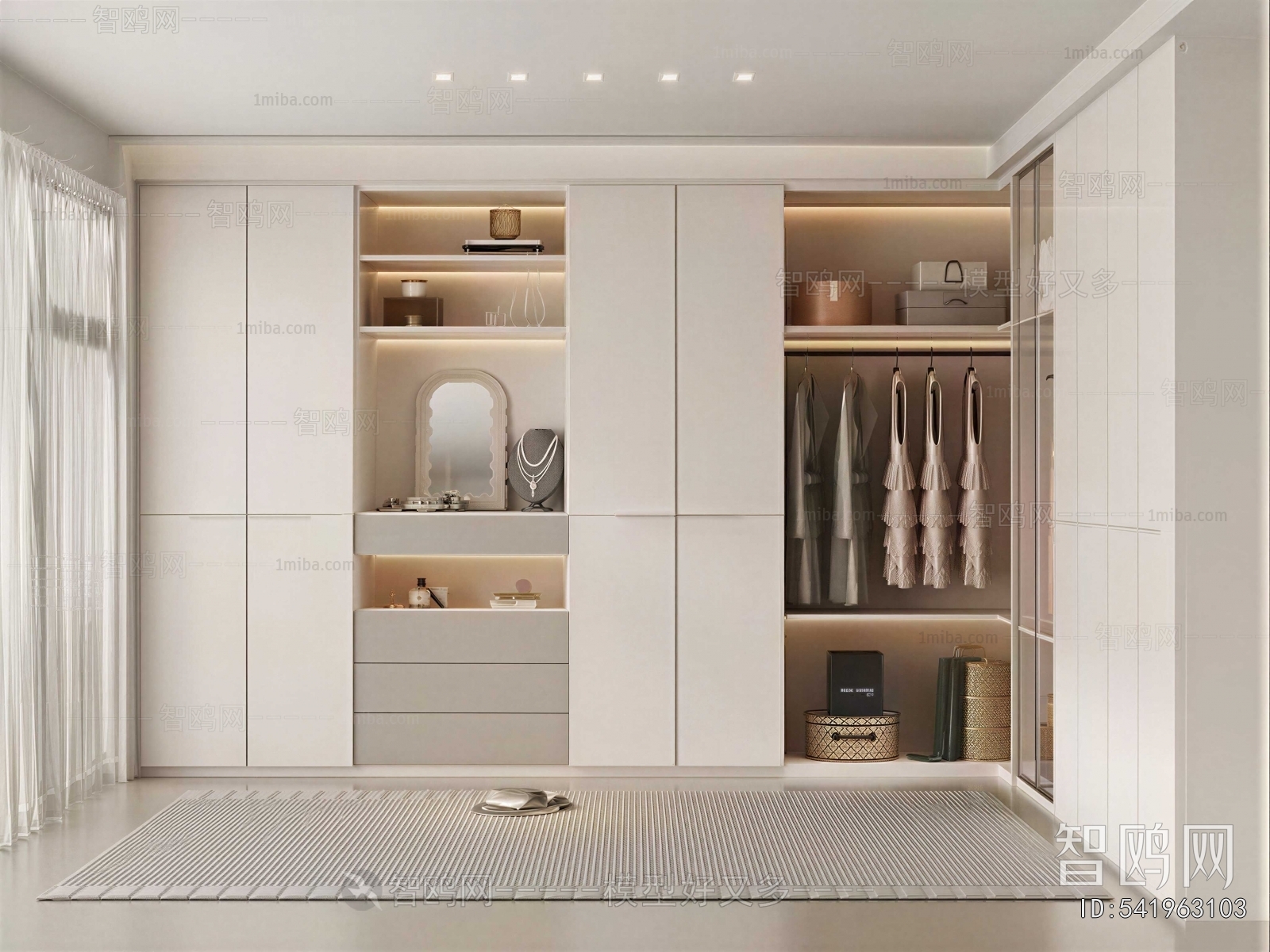 Modern Clothes Storage Area