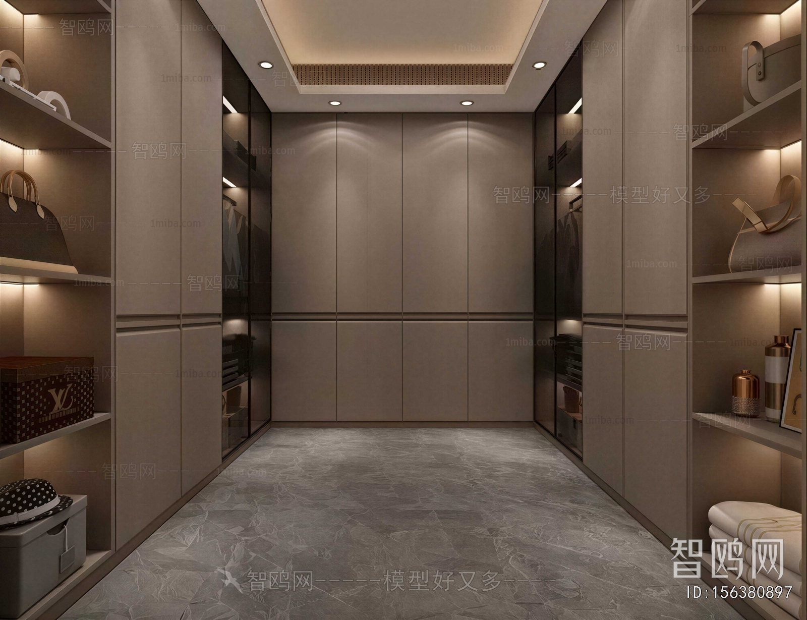 Modern Clothes Storage Area