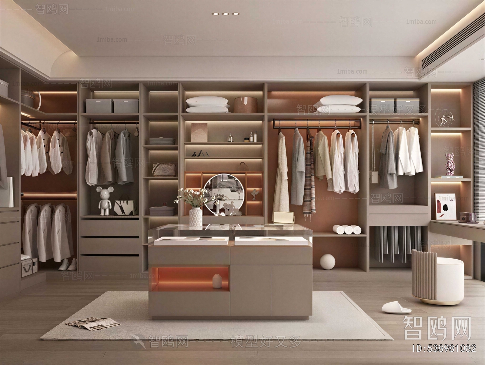 Modern Clothes Storage Area