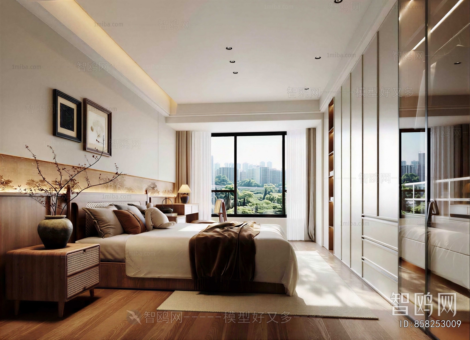 New Chinese Style Bedroom