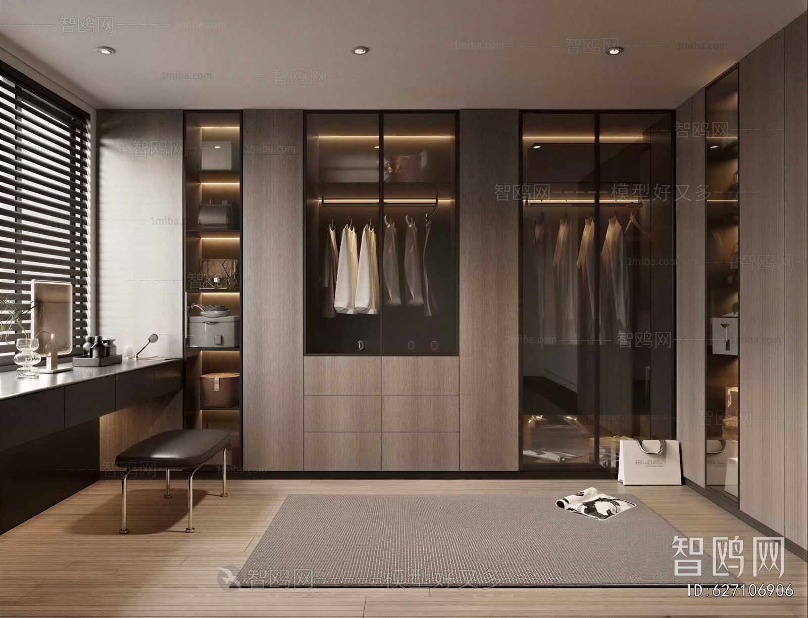 Modern Clothes Storage Area