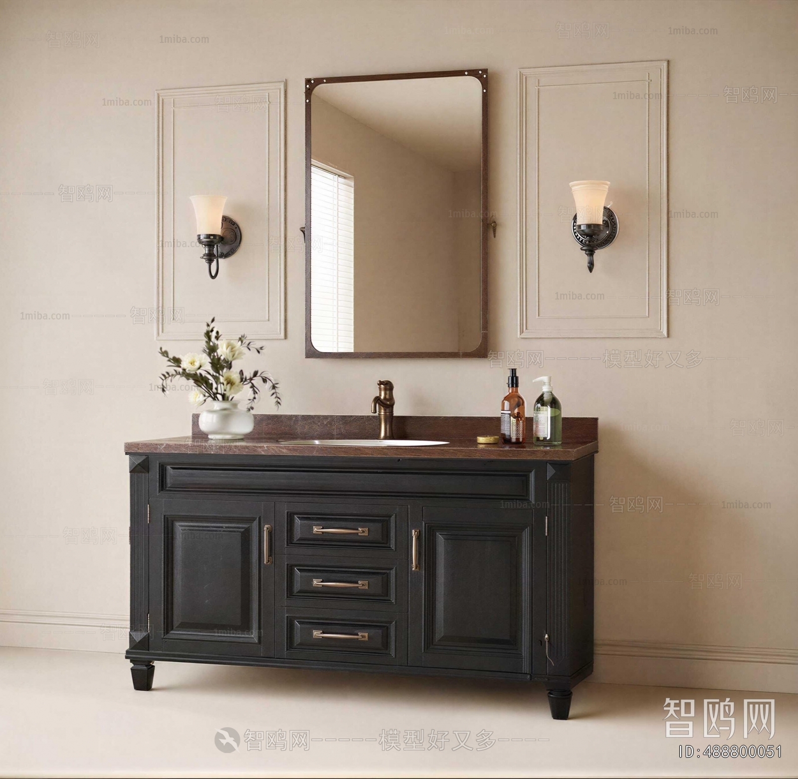 American Style Bathroom Cabinet