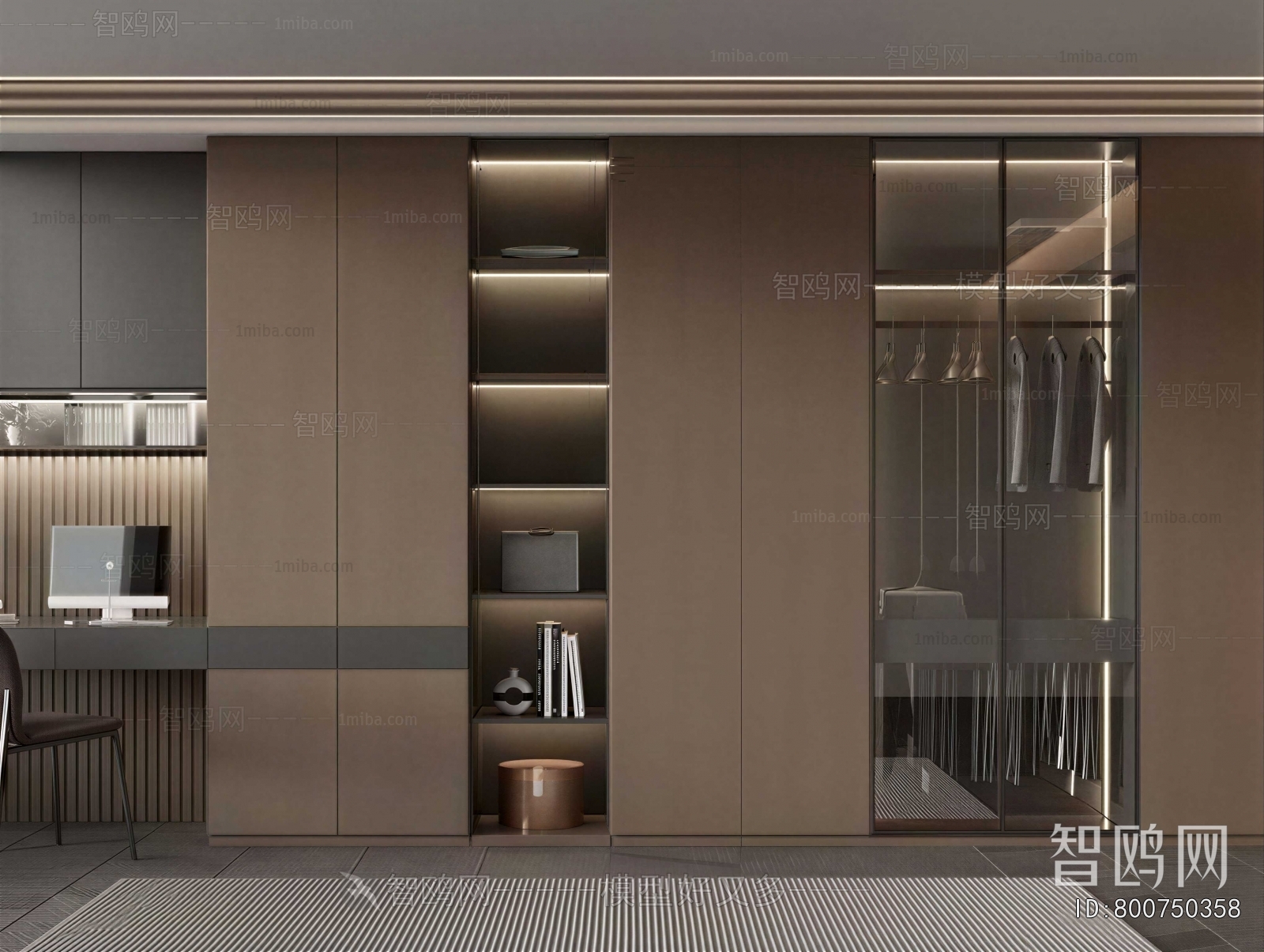 Modern Clothes Storage Area