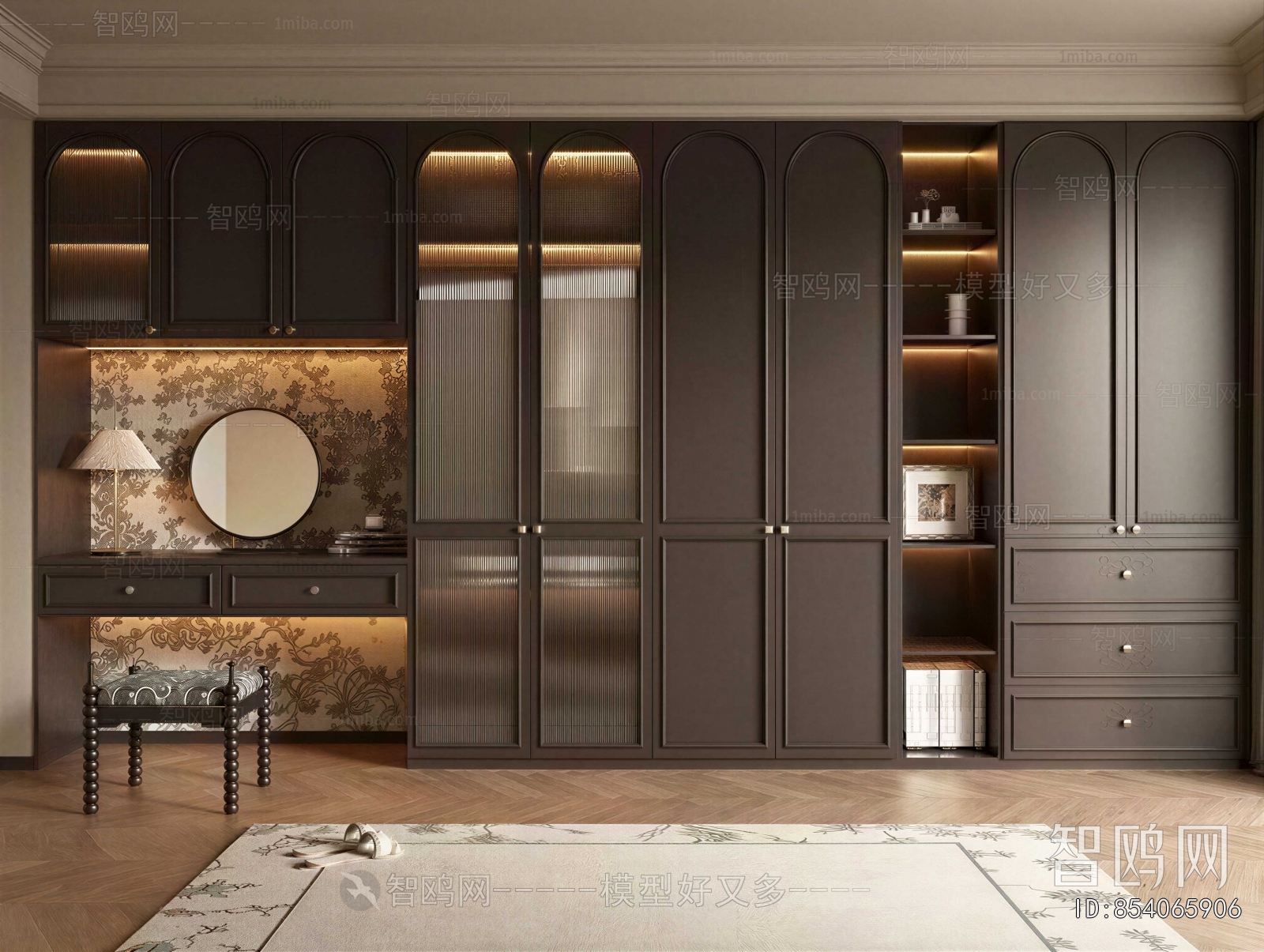 French Style Clothes Storage Area