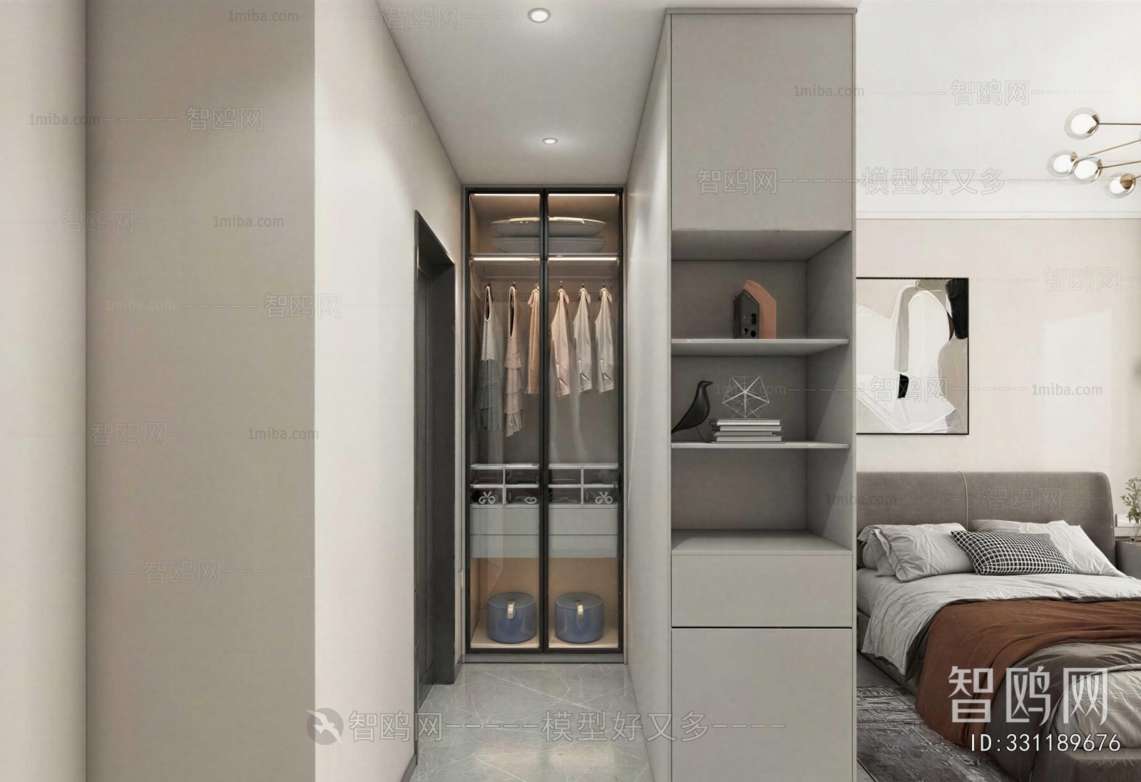 Modern Clothes Storage Area