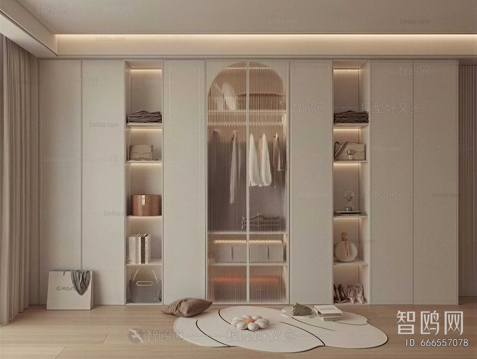 Modern Clothes Storage Area