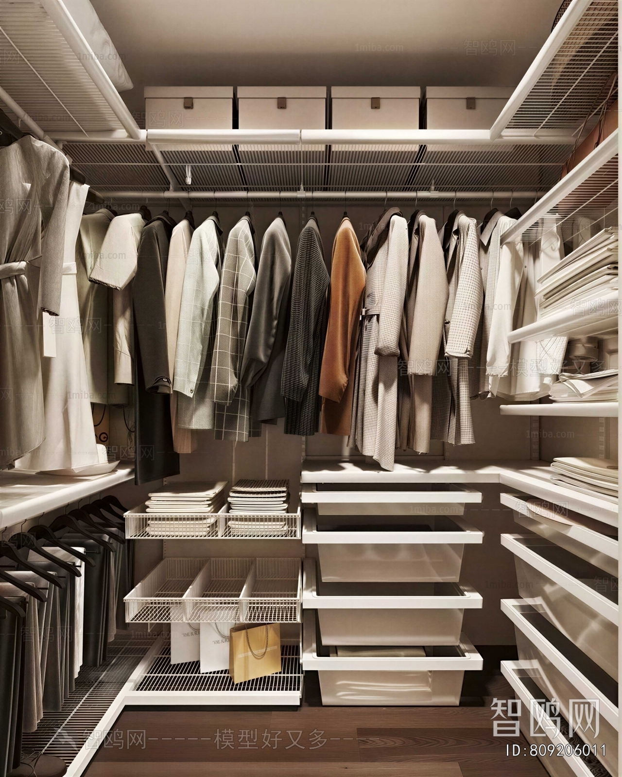 Modern Clothes Storage Area