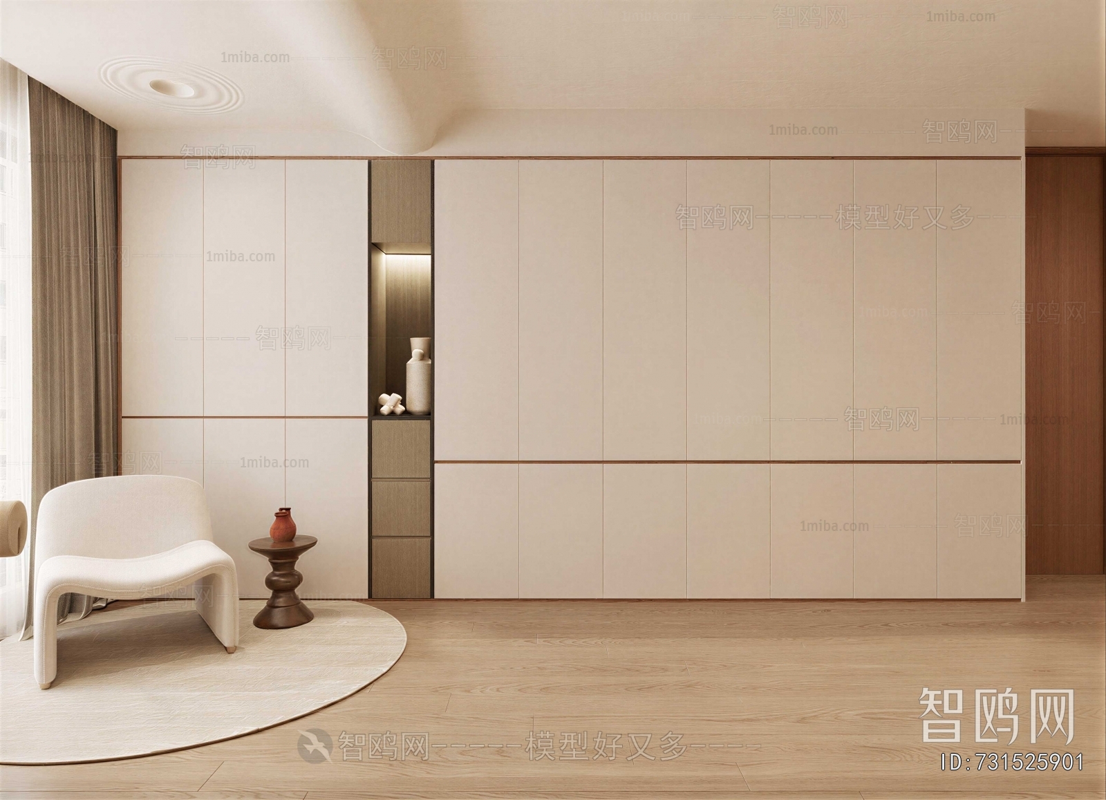 Modern Clothes Storage Area