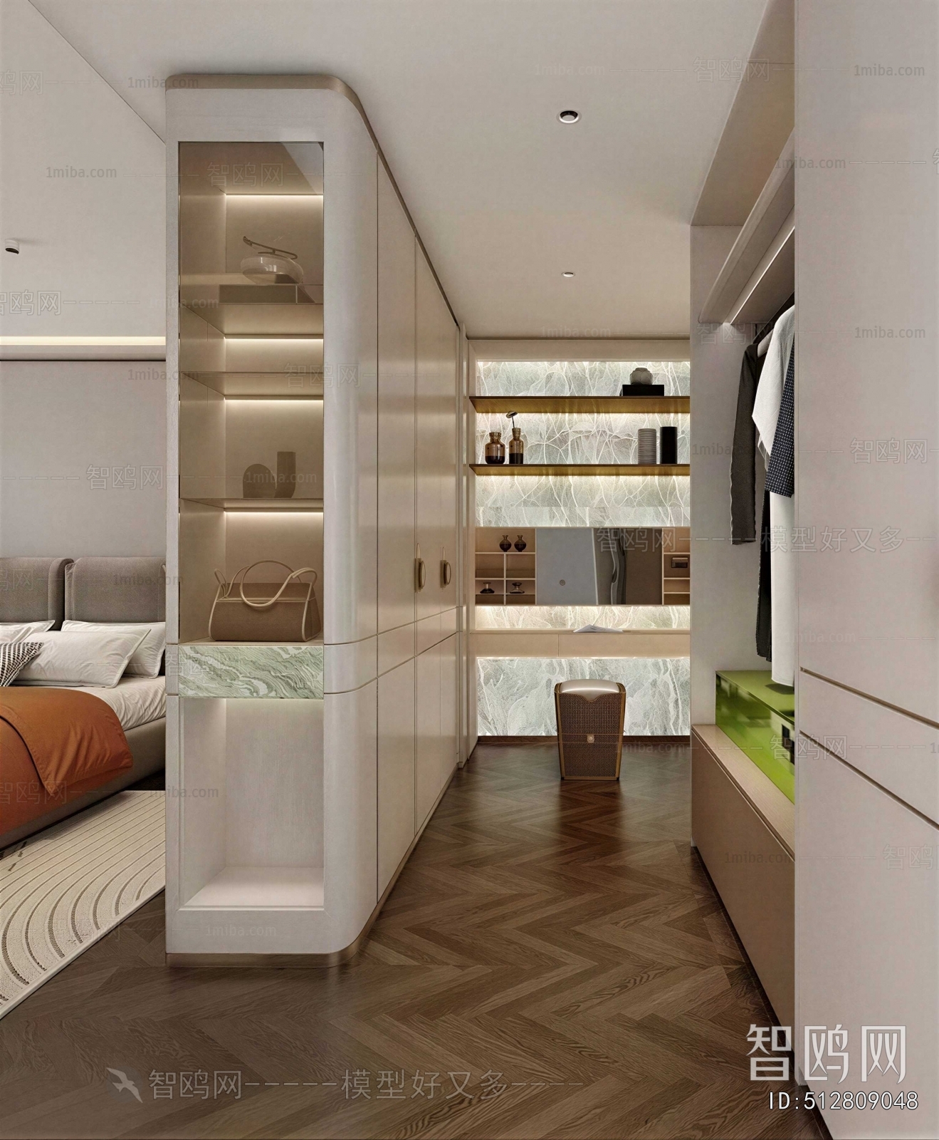 Modern Clothes Storage Area