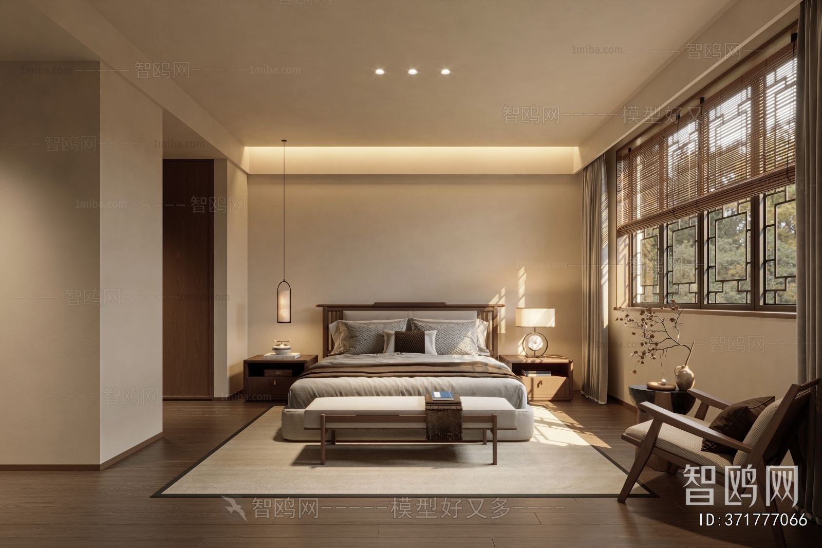 New Chinese Style Bedroom