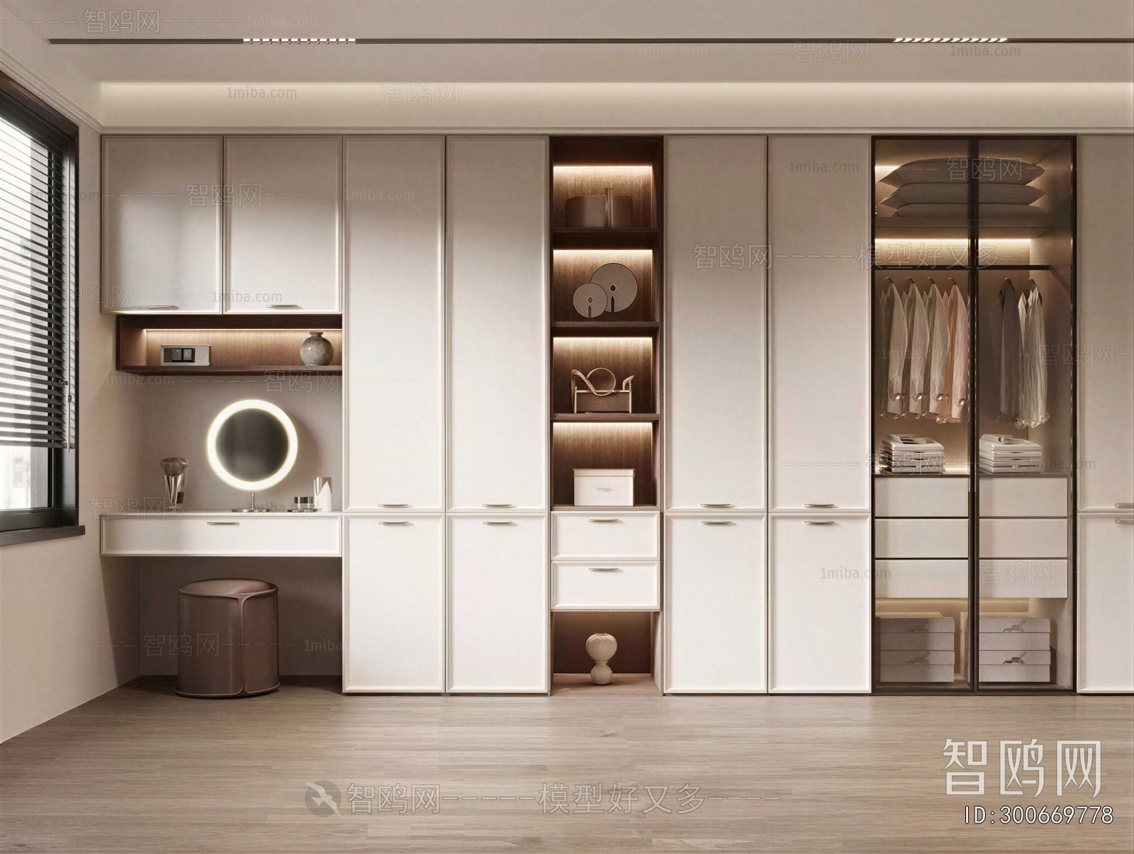 Modern Clothes Storage Area