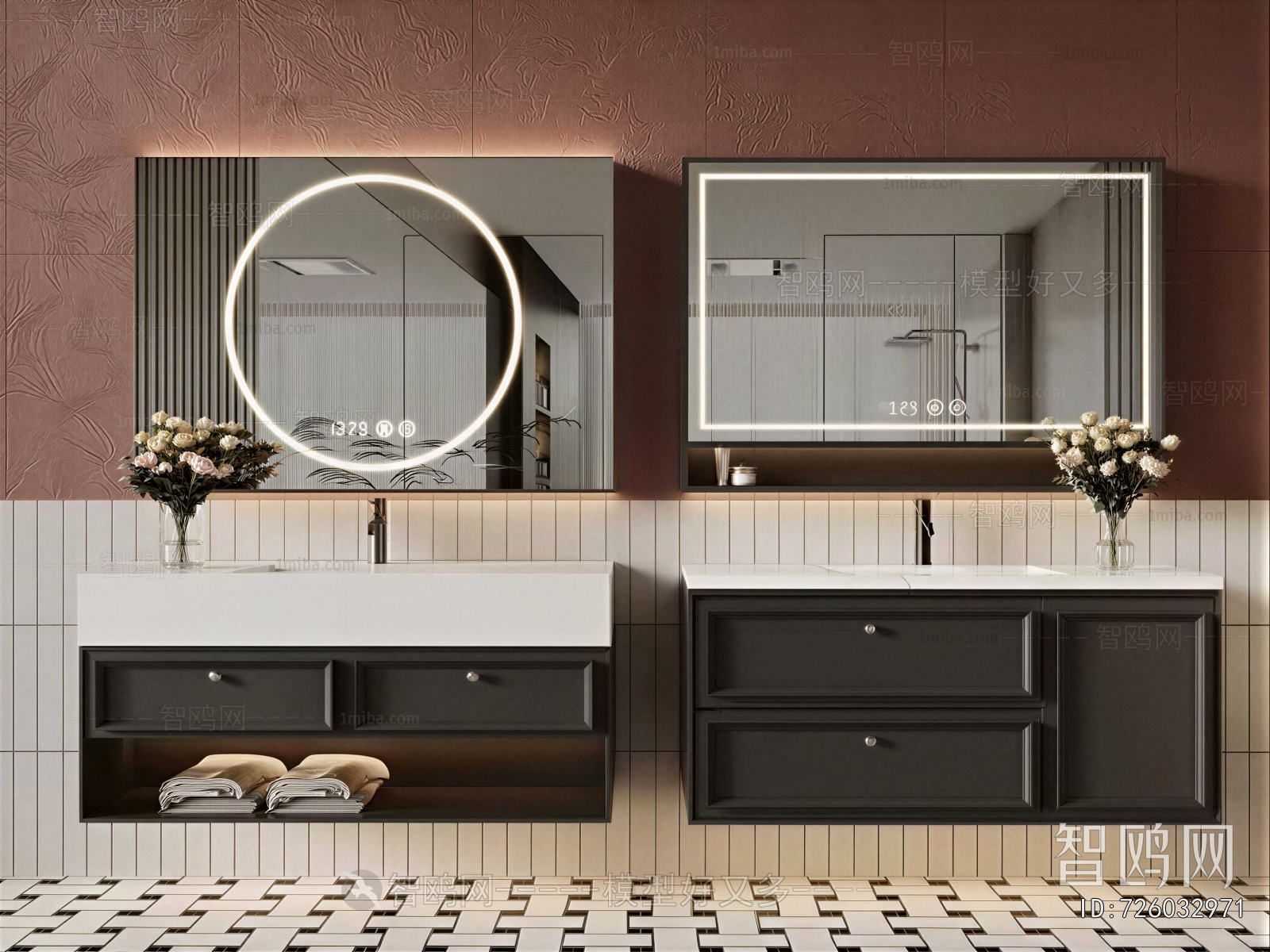 French Style Bathroom Cabinet