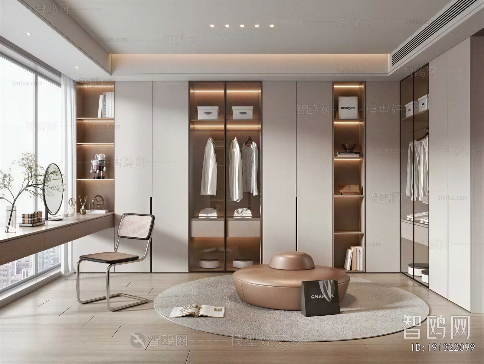 Modern Clothes Storage Area