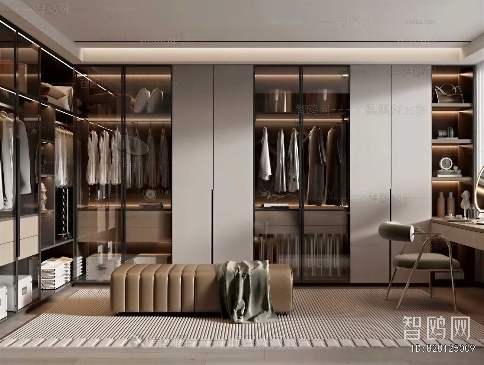 Modern Clothes Storage Area