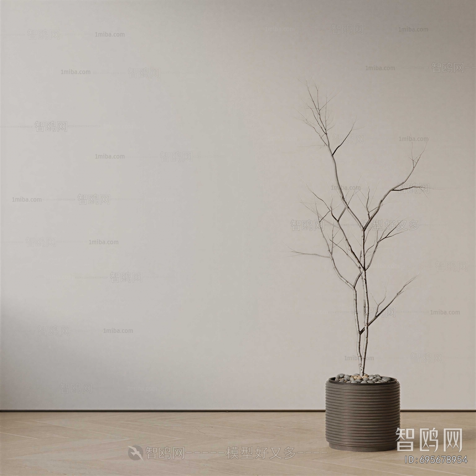 Modern Ground Green Plant Potted Plants