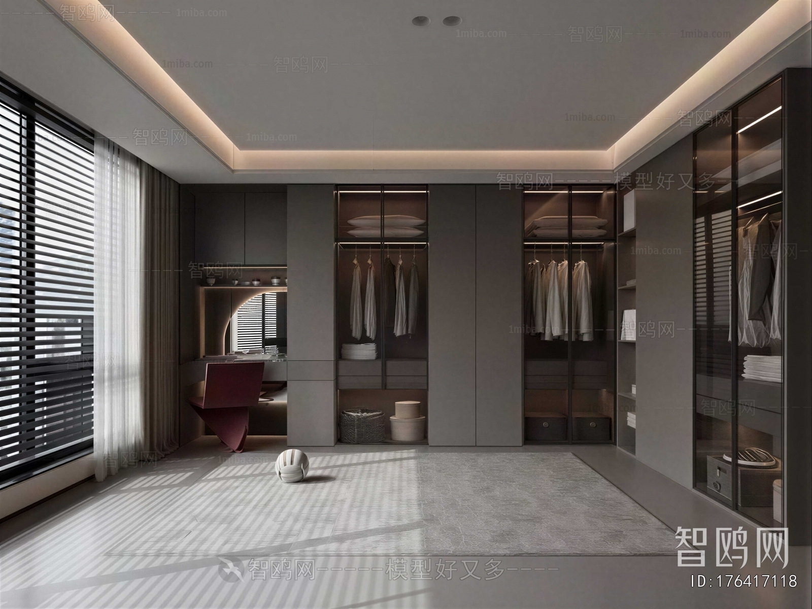 Modern Clothes Storage Area