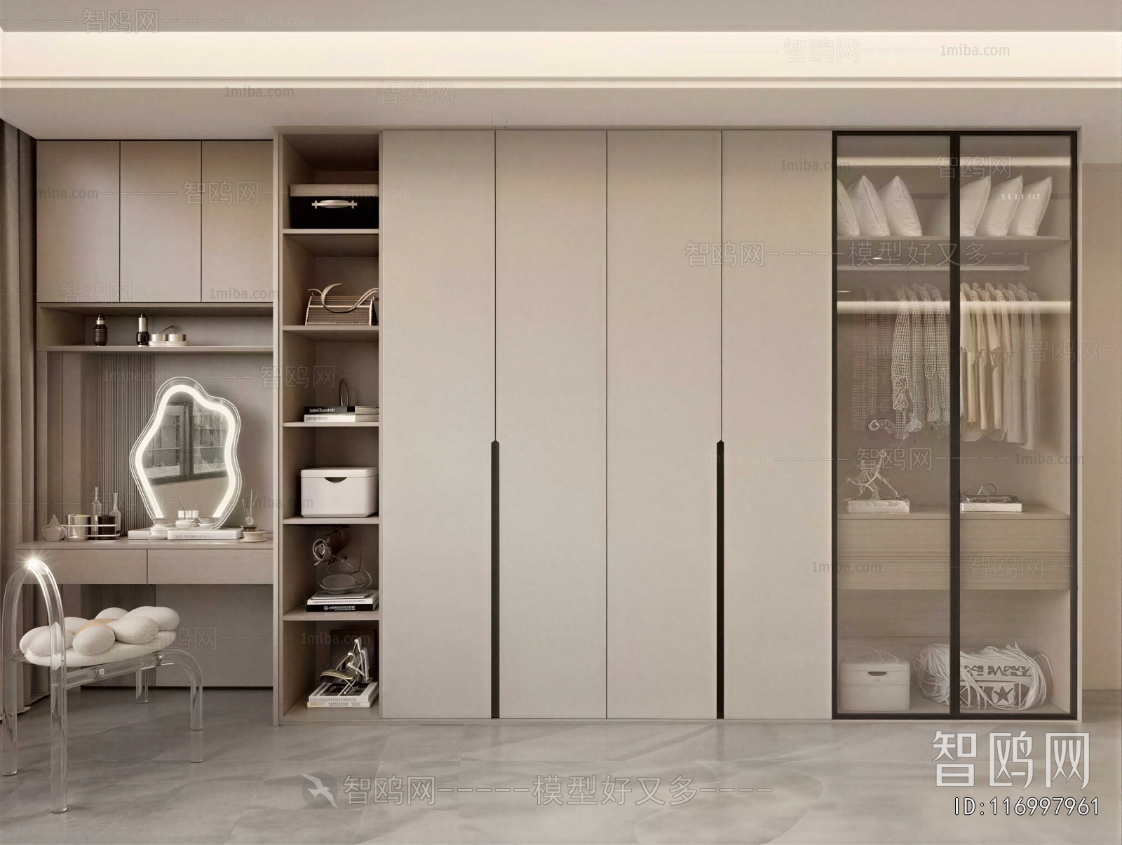 Modern Clothes Storage Area
