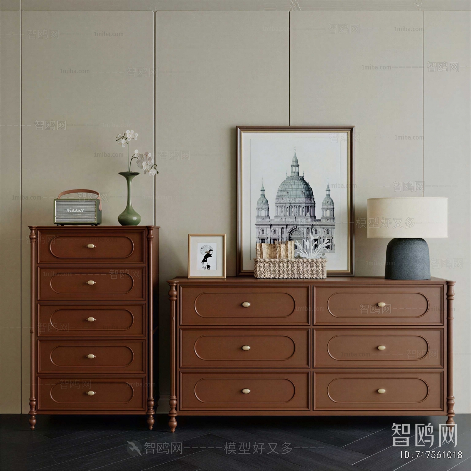 Simple European Style Chest Of Drawers