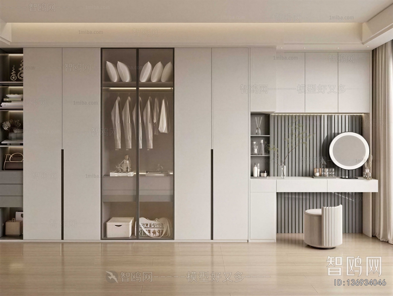 Modern Clothes Storage Area