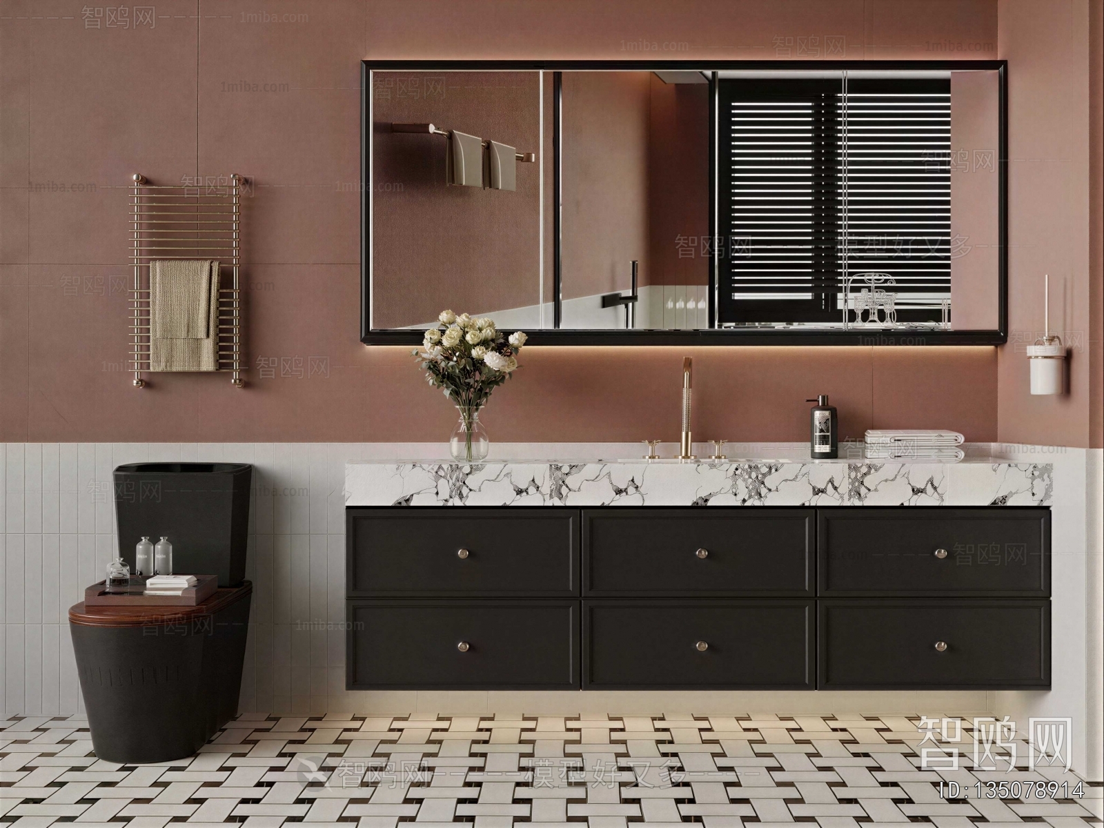 French Style Bathroom Cabinet