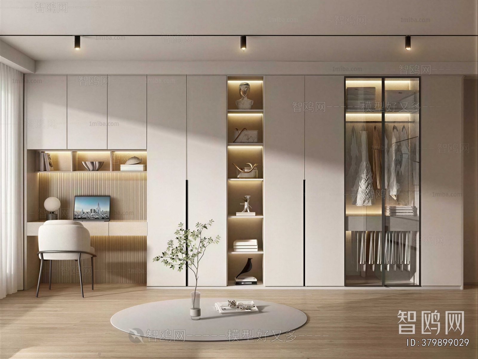 Modern Clothes Storage Area