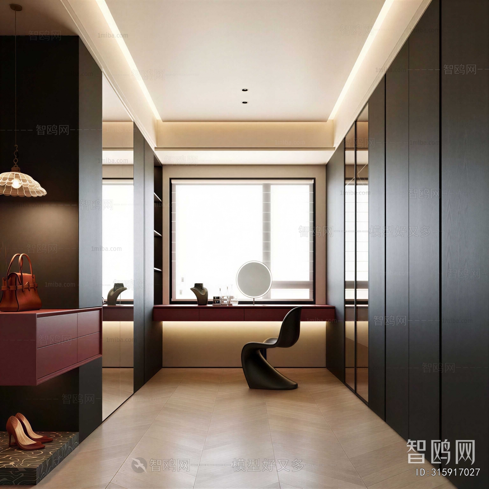 Modern Clothes Storage Area