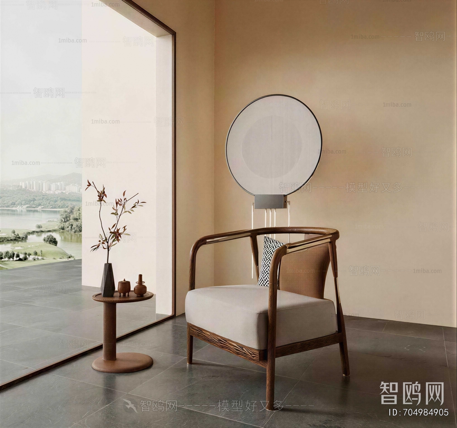 New Chinese Style Lounge Chair