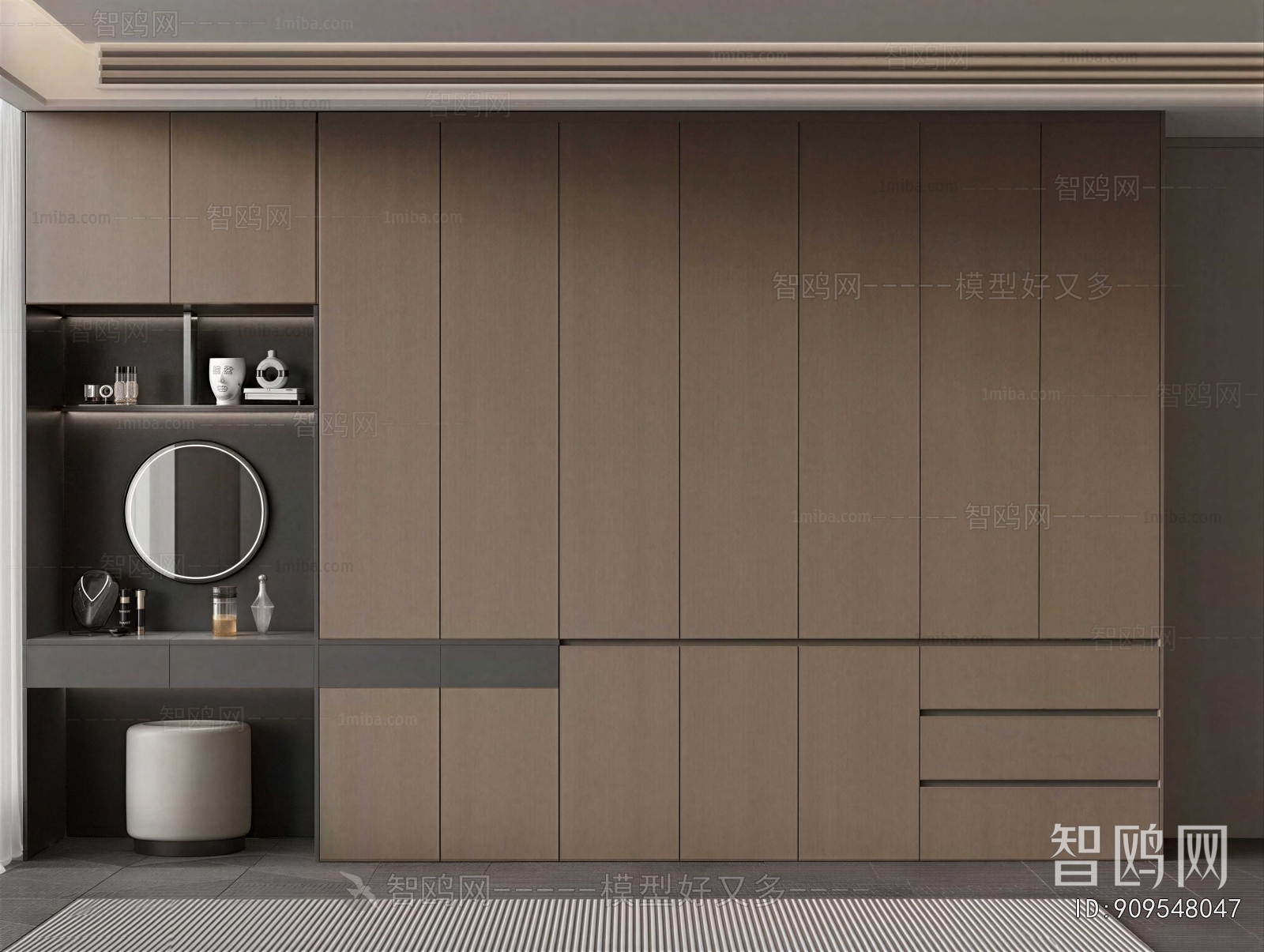 Modern Clothes Storage Area