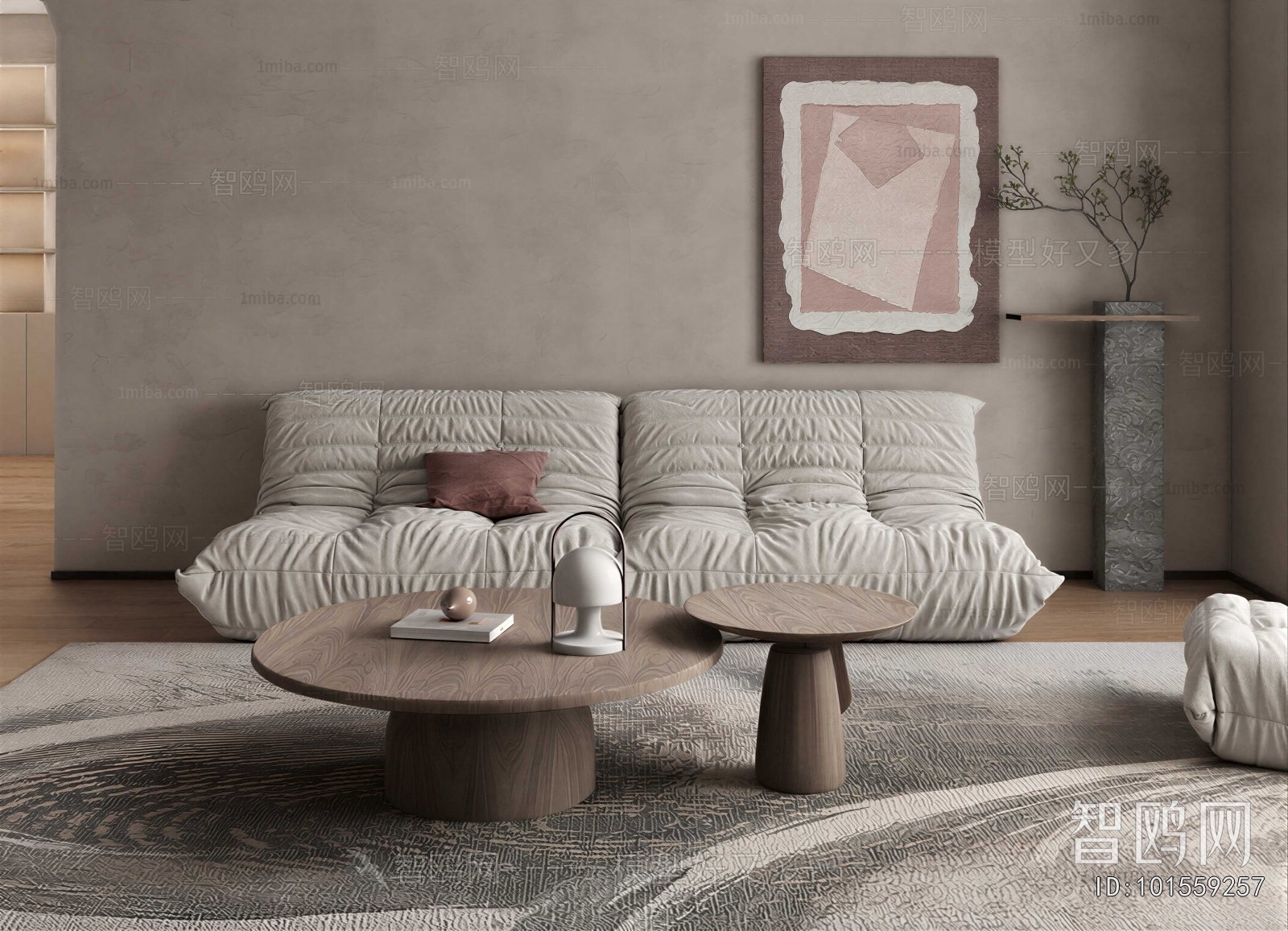 Wabi-sabi Style Sofa Combination