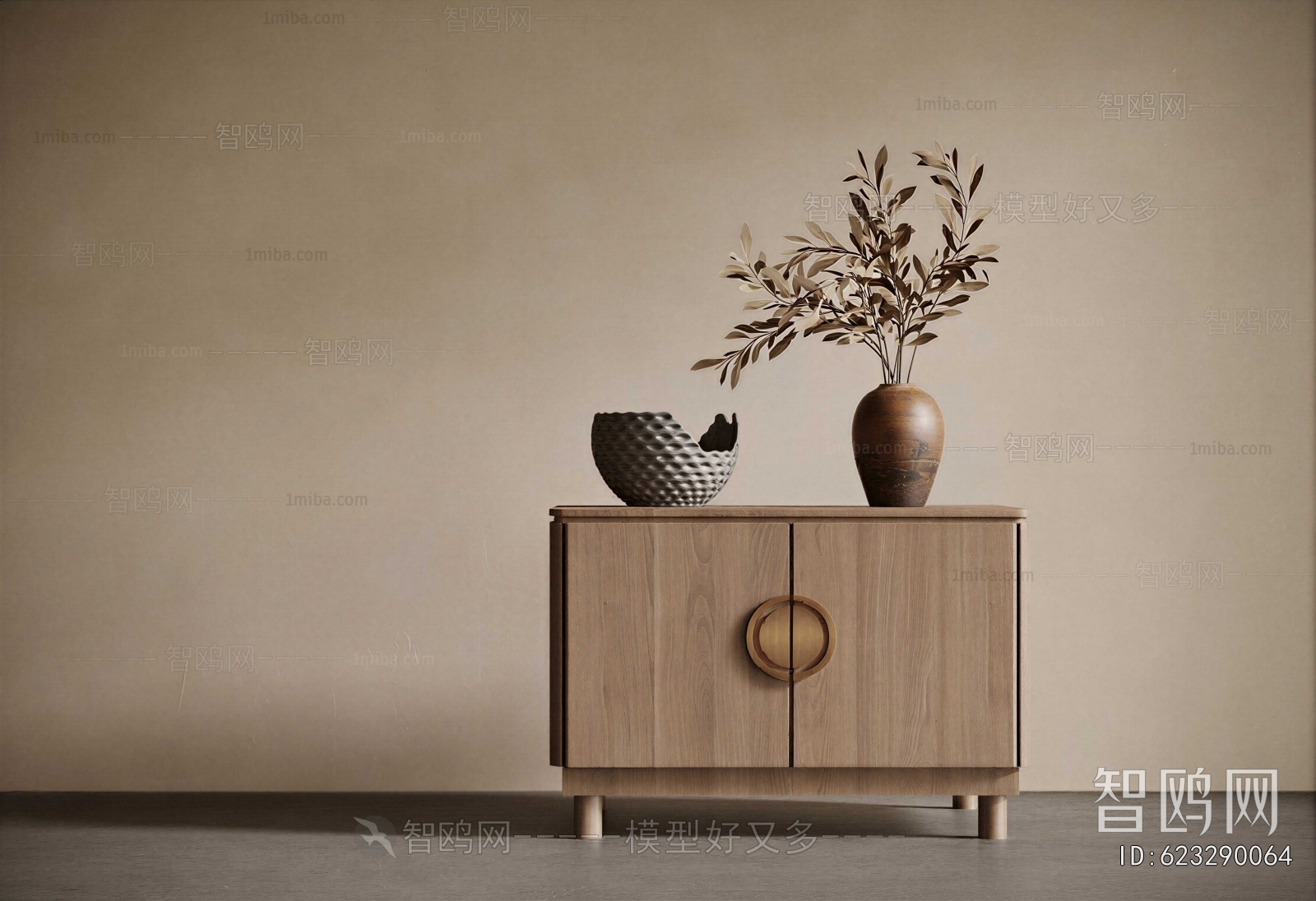 New Chinese Style Side Cabinet