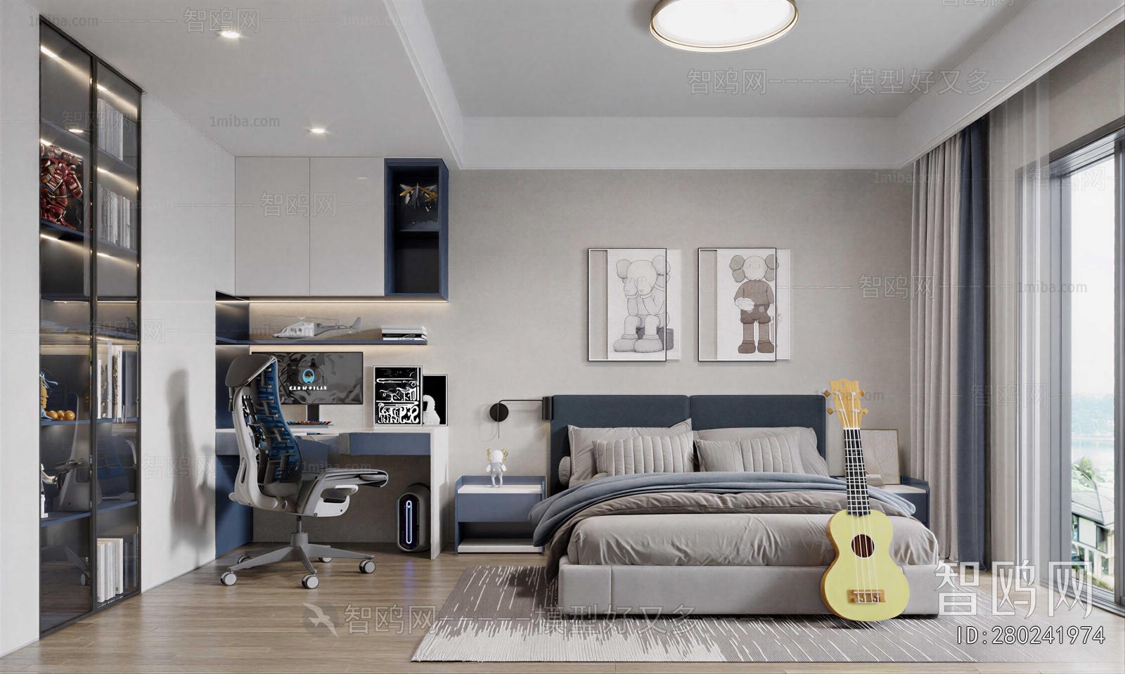 Modern Boy's Room And Son's Room