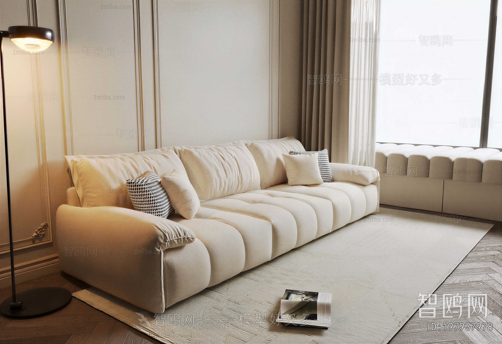 Modern Three-seat Sofa