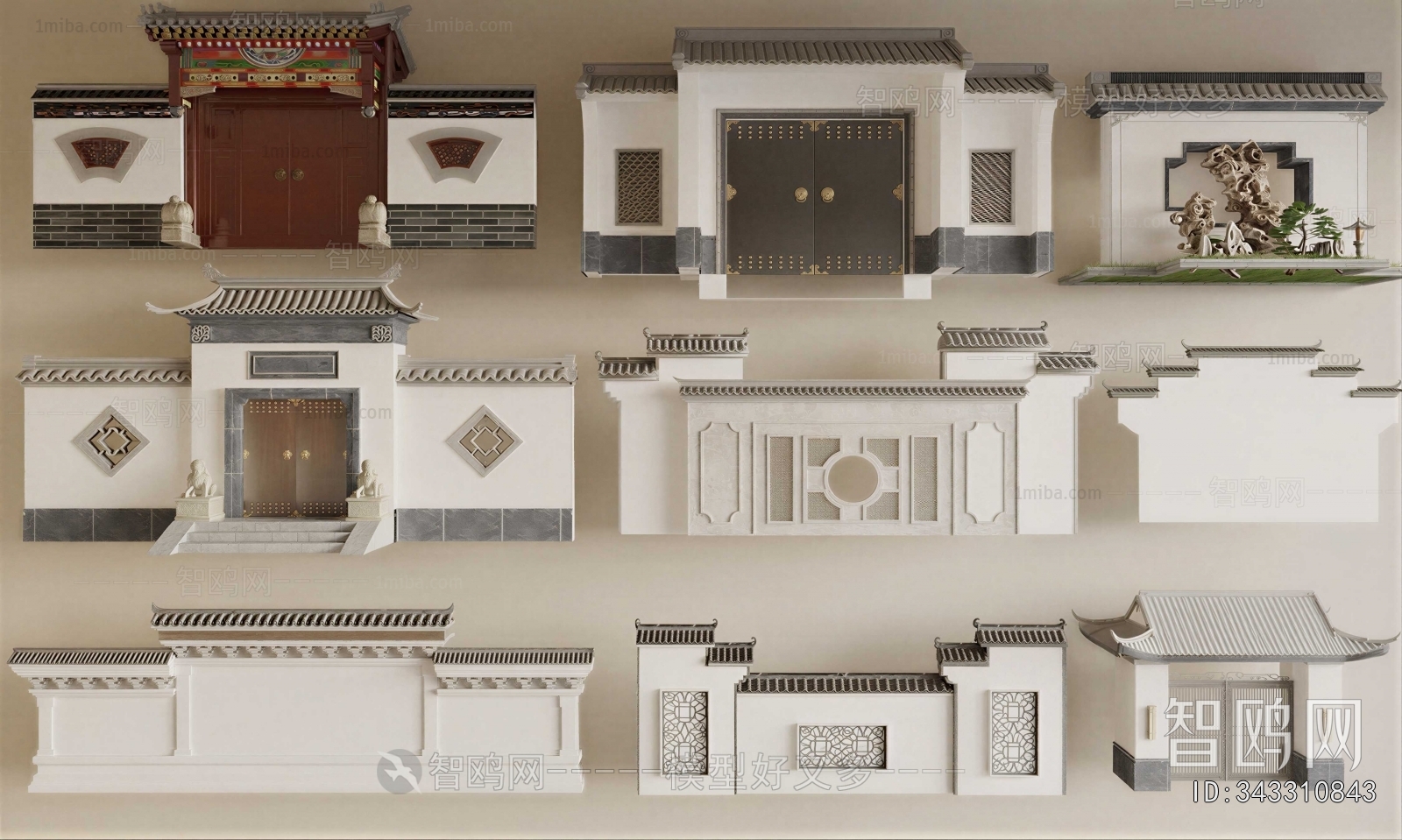 Chinese Style Facade Element