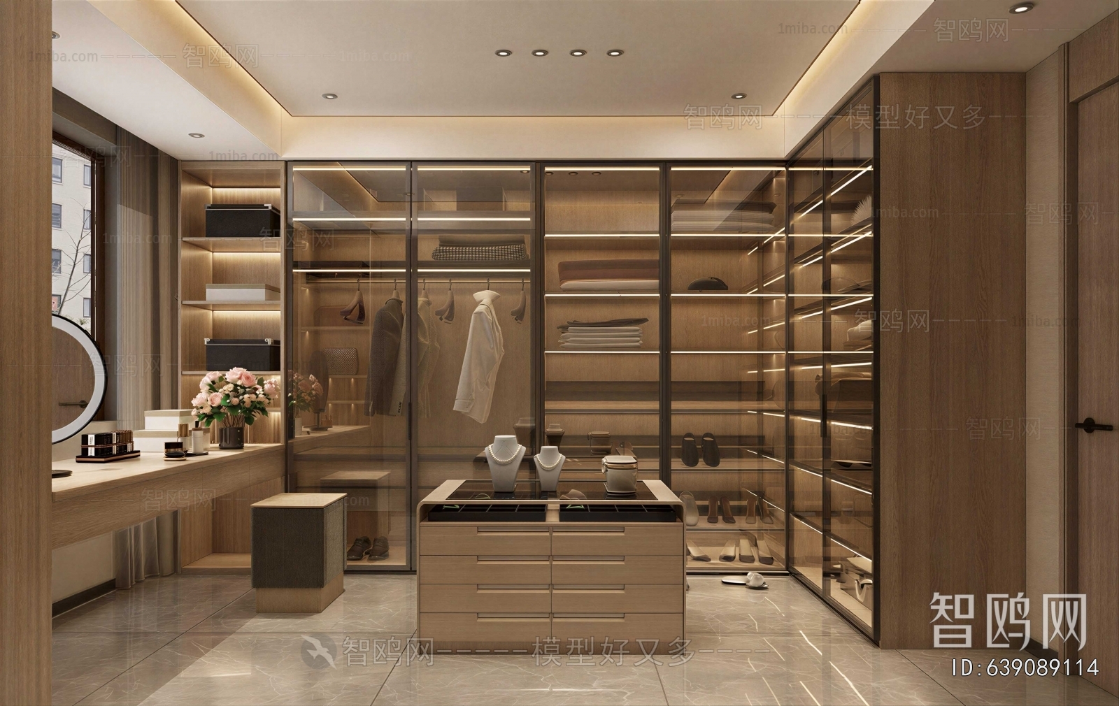 Modern Clothes Storage Area