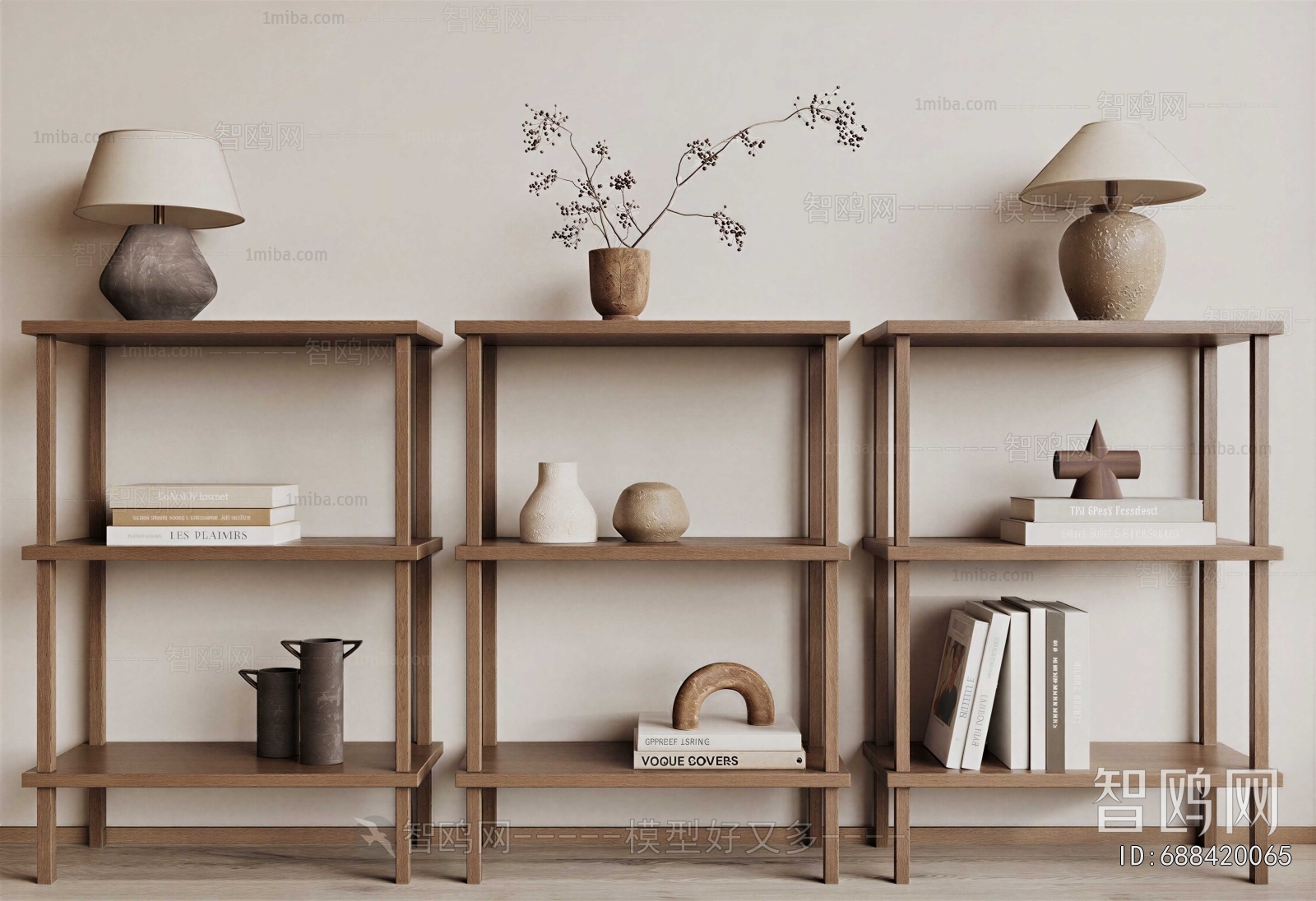 Wabi-sabi Style Shelving