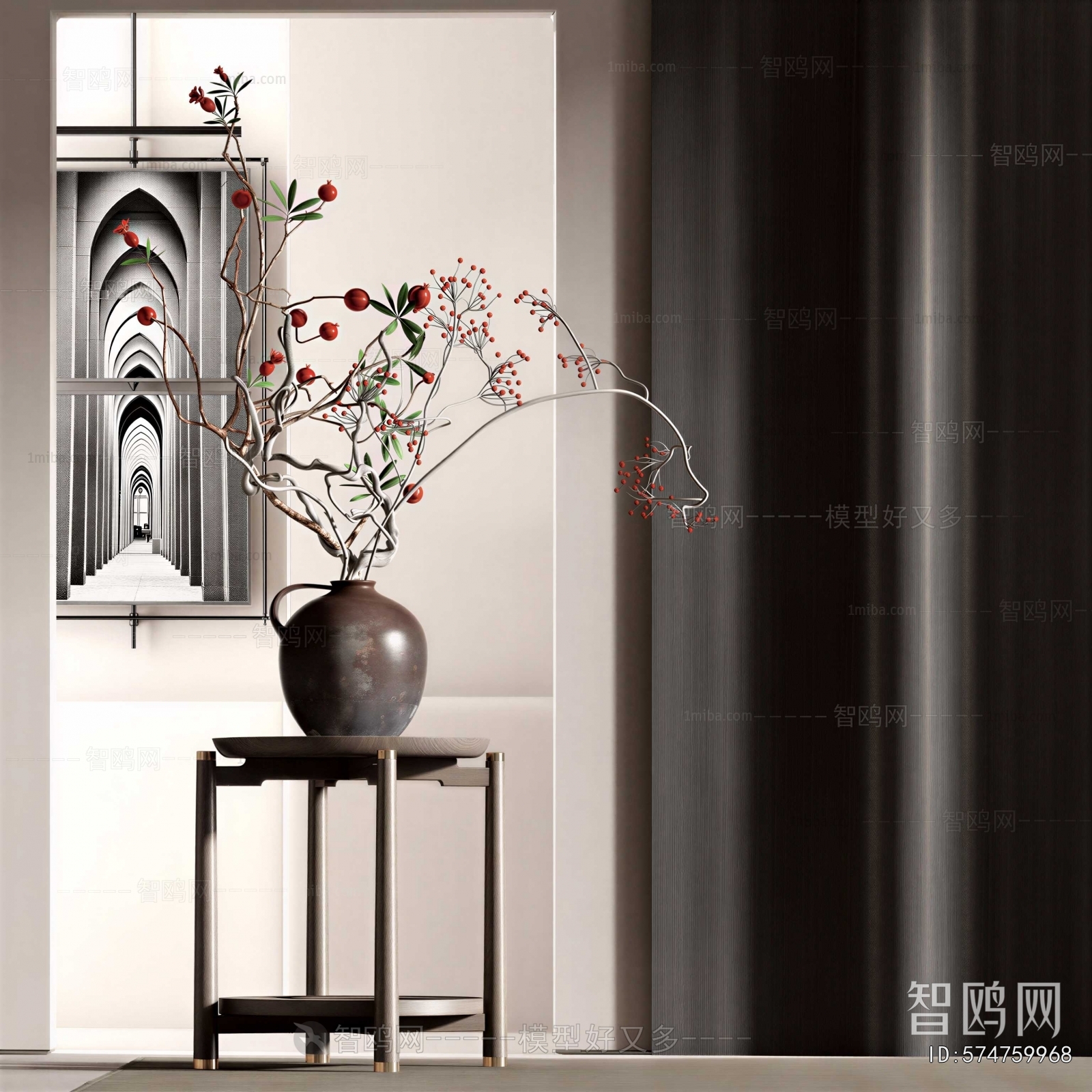 New Chinese Style Flower Arrangement