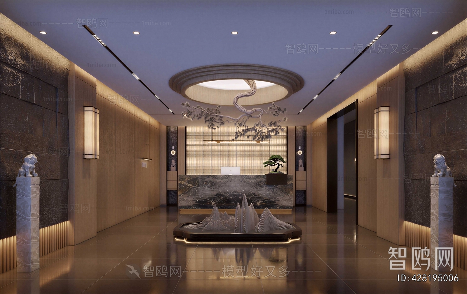 New Chinese Style Lobby Hall