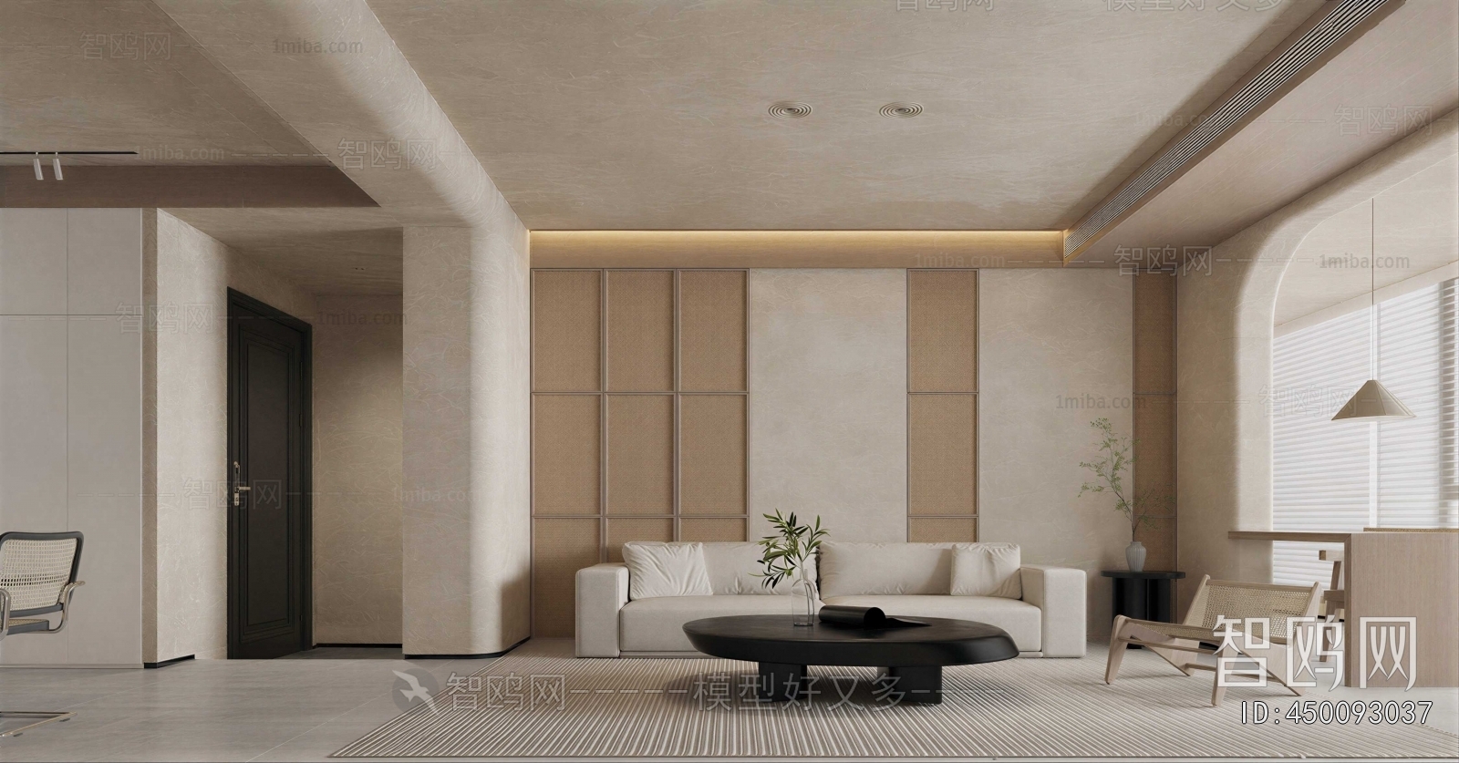 Wabi-sabi Style A Living Room